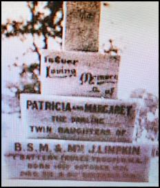 Turner twins headstone inscription